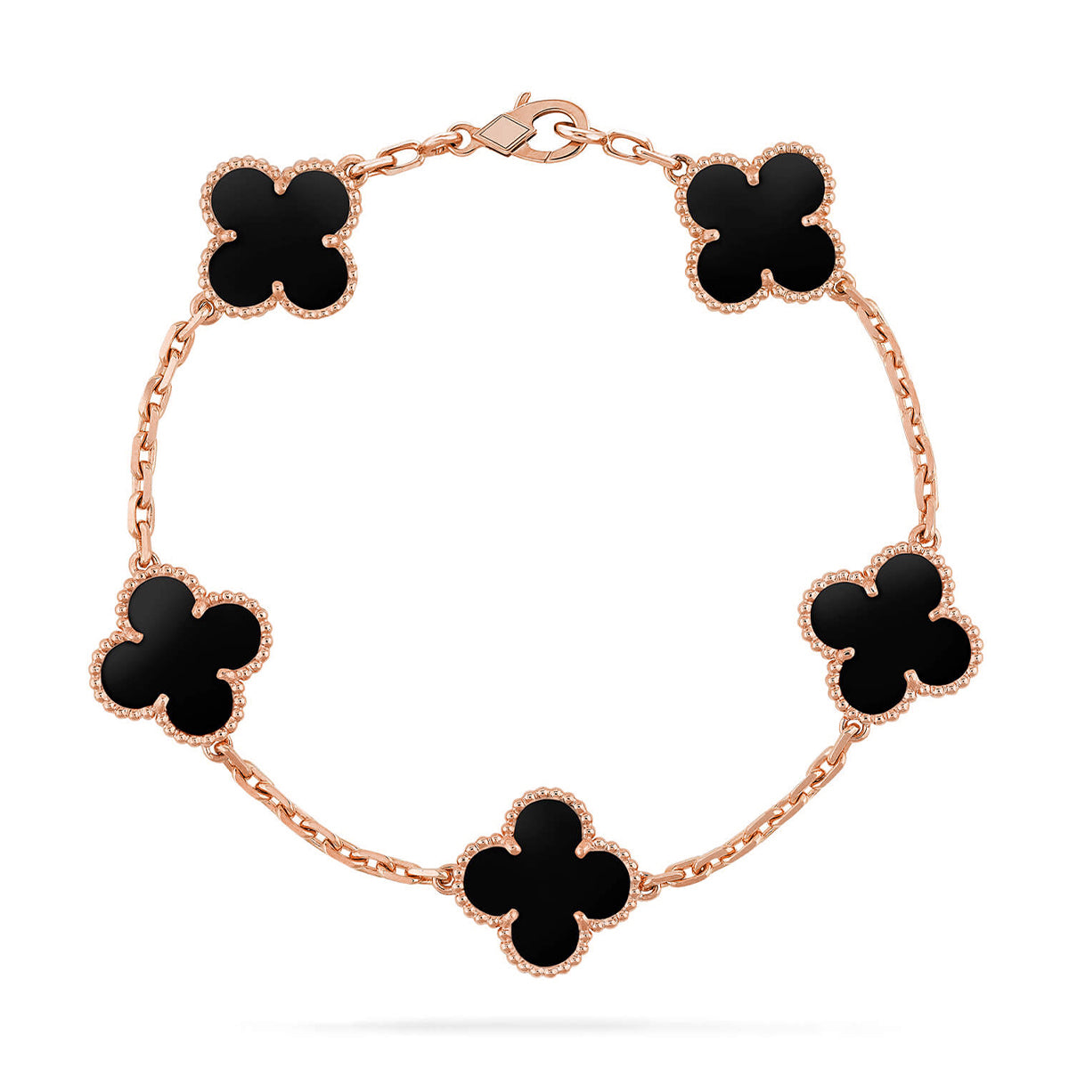 [Miro ]New CLOVER 5 MOTIF ONYXS BRACELET COLLECTION