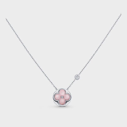 Miro SUN MOTIF PINK MOP SILVER BRACELET