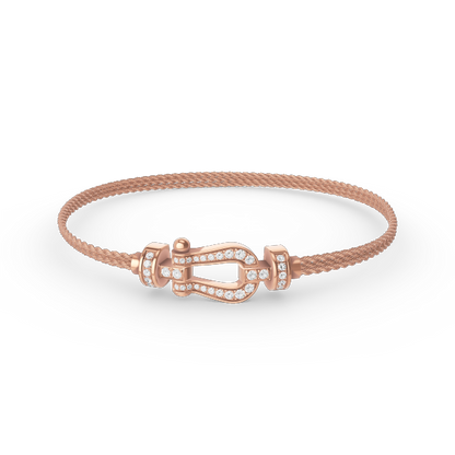 Miro FORCE SMALL HORSESHOE  DIAMOND CHAIN ROPE BRACELET