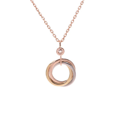 Miro TRINITY SILVER GOLD PINK GOLD NECKLACE