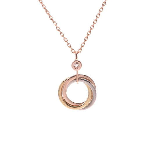 Miro TRINITY SILVER GOLD PINK GOLD NECKLACE