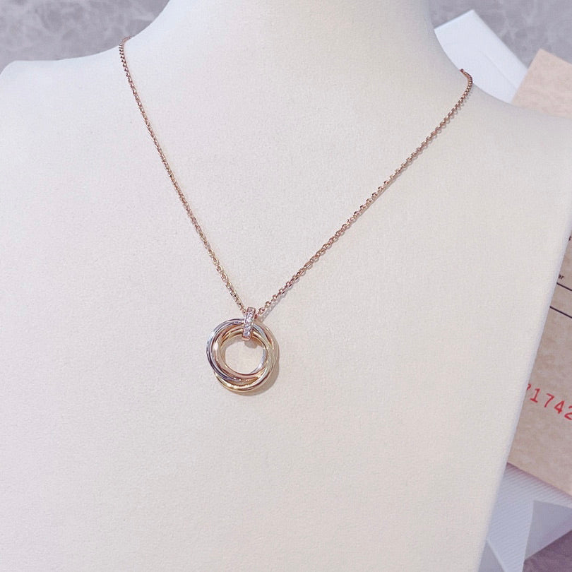 Miro TRINITY NECKLACE GOLD  DIAMONDS