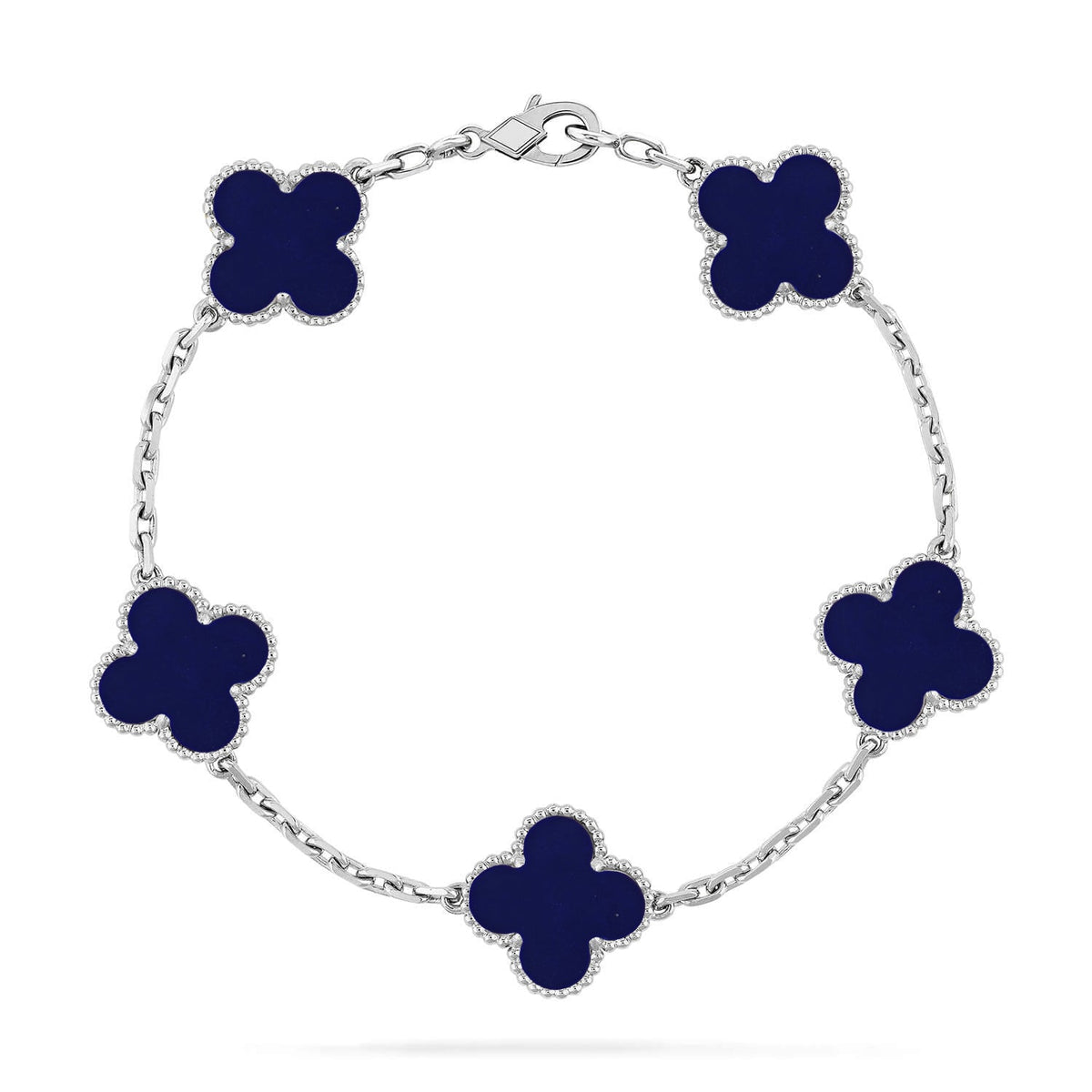 [Miro ]New CLOVER 5 MOTIF LAPIS LAZULI BRACELET COLLECTION