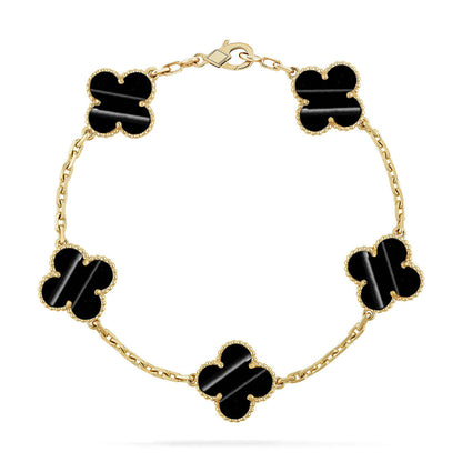 [Miro ]New  CLOVER 5 MOTIF PULSAR STONE BRACELET COLLECTION