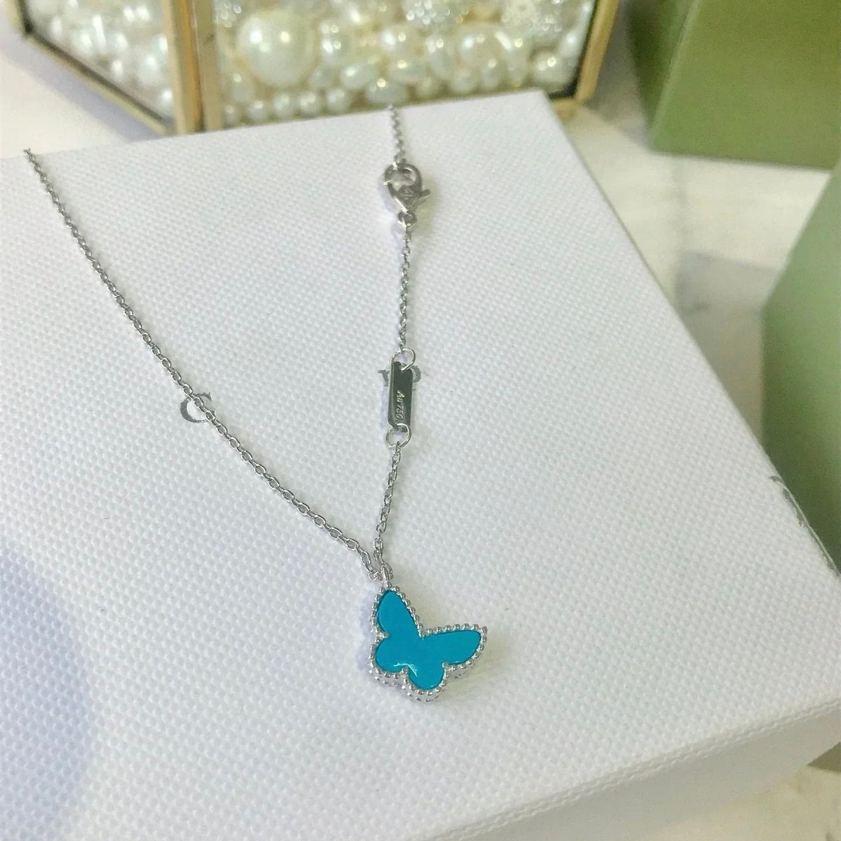 Miro BUTTERFLY TURQUOISE BUTTERFLY BRACELET SILVER