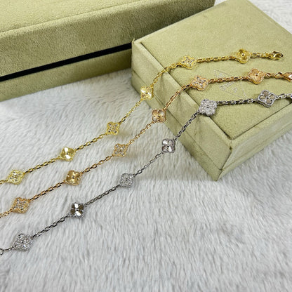 [Miro ]クローバー 6モチーフ ダイヤモンド レーザー ブレスレット