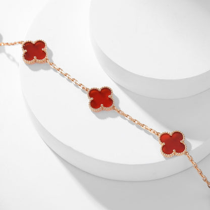 Miro CLOVER 10 MOTIFS CARNELIAN NECKLACE