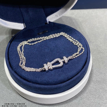 Miro FORCE SMALL HORSESHOE  DIAMOND CHAIN ROPE BRACELET