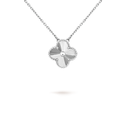 Miro CLOVER 15MM LASER NECKLACE SILVER