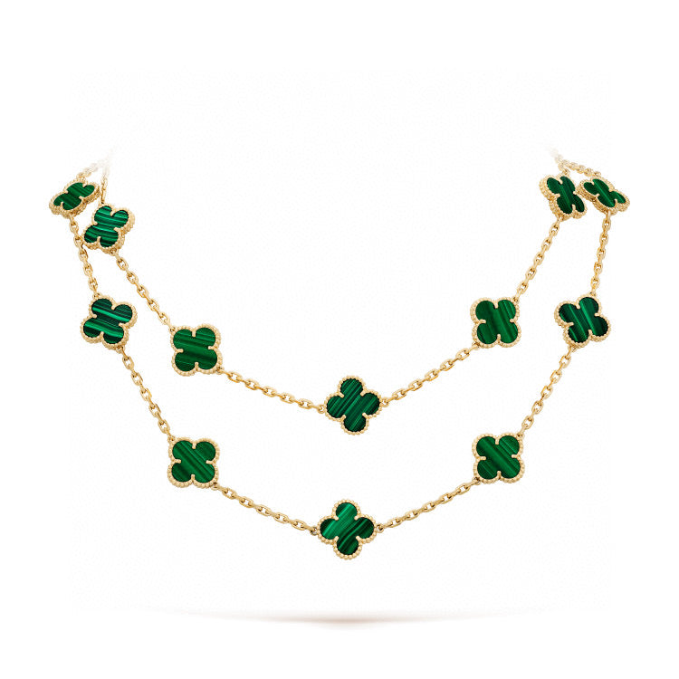 Miro CLOVER 20 MOTIFS MALACHITE GOLD