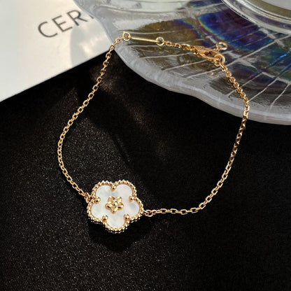Miro LUCKY WHITE MOP PLUM BLOSSOM  BRACELET