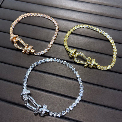 Miro FORCE  HORSESHOE  DIAMOND TENNIS BRACELET