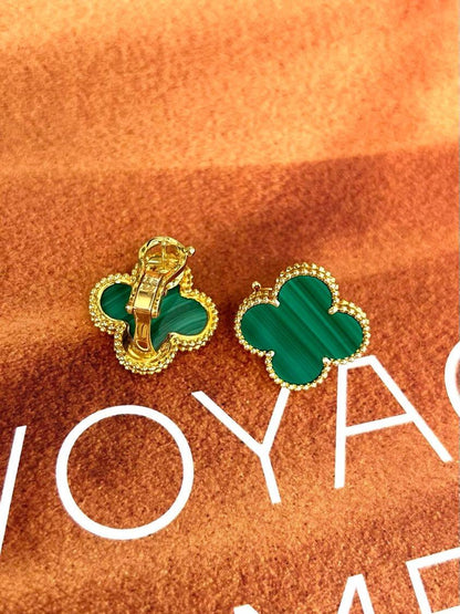 [Miro ] CLOVER LARGE (20mm) 1 MOTIFS GREENER MOP STUD EARRINGS