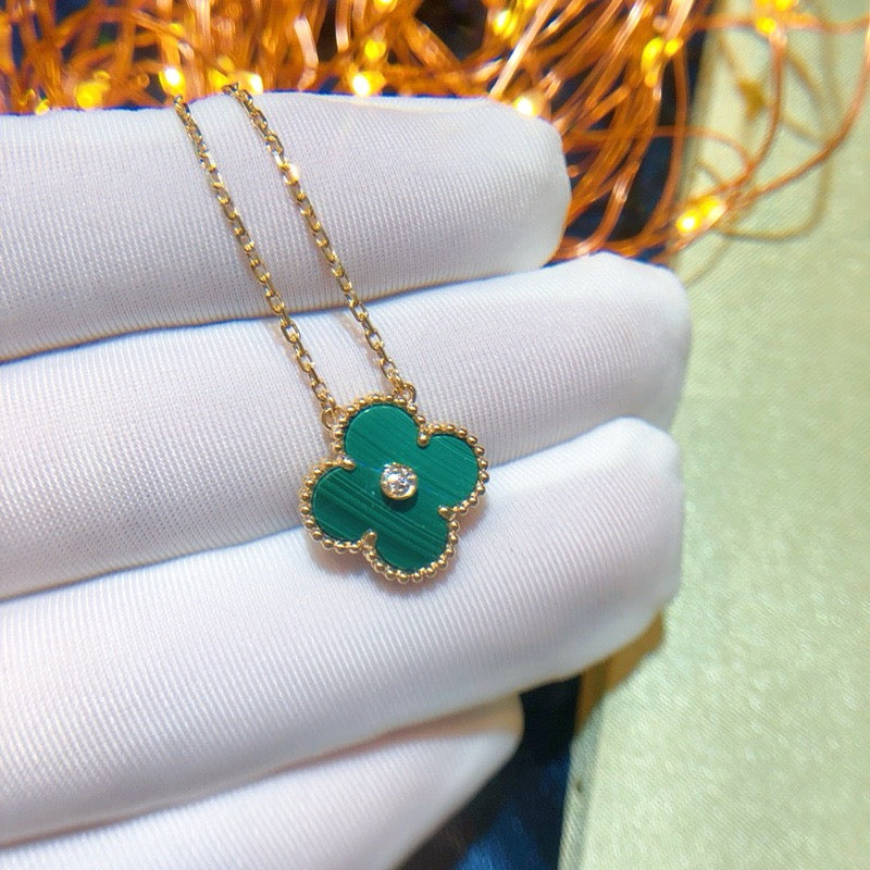 Miro CLOVER 15MM DIAMOND TURQUOISE NECKLACE
