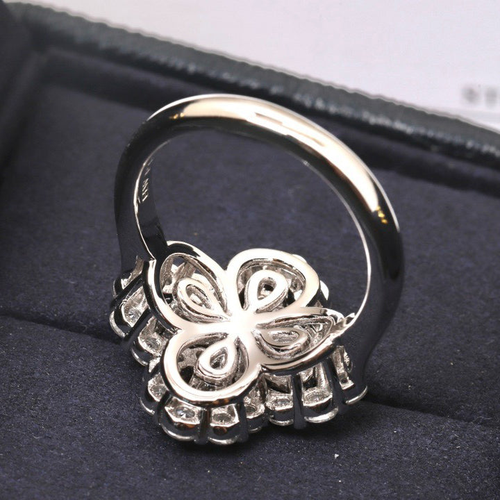 Miro LOOP RING FULL MOTIF DIAMOND 16MM SILVE