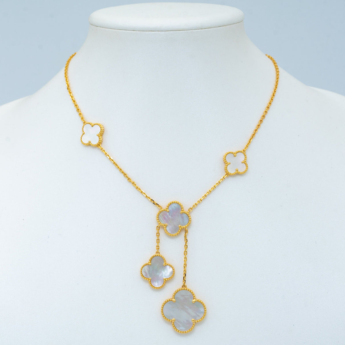 Miro CLOVER MOTHER OF PEARL NECKLACE 6 MOTIF
