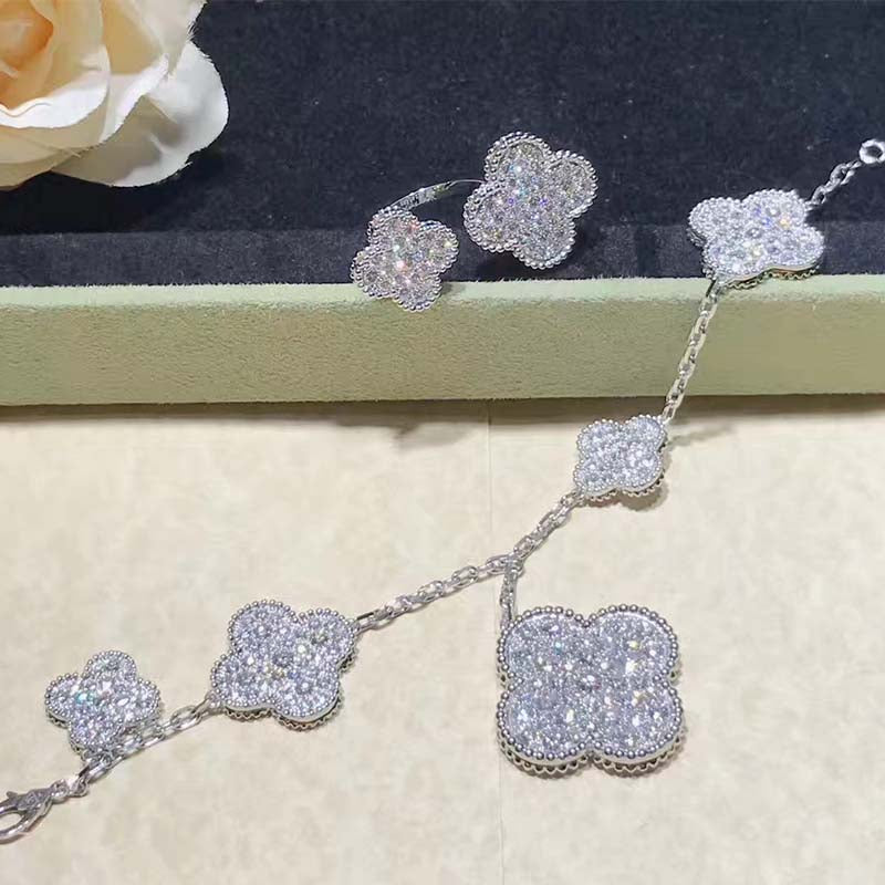 Miro CLOVER 6 MOTIFS SILVER DIAMOND ブレスレット