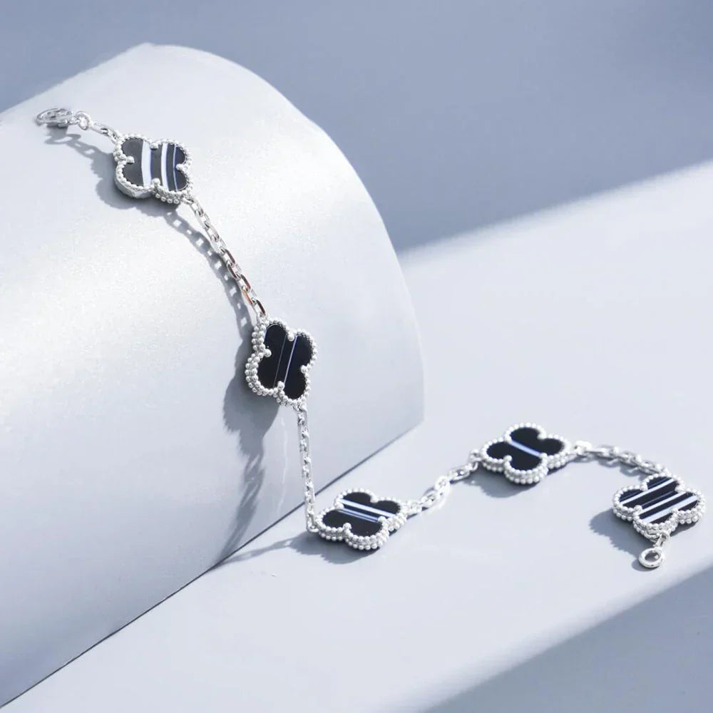 [Miro ]New  CLOVER 5 MOTIF PULSAR STONE BRACELET COLLECTION