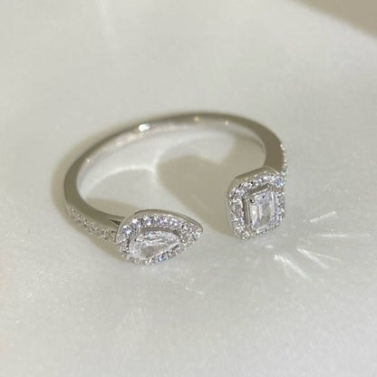 [Miro ]MY TWIN TOI & MOI SILVER DIAMOND RING