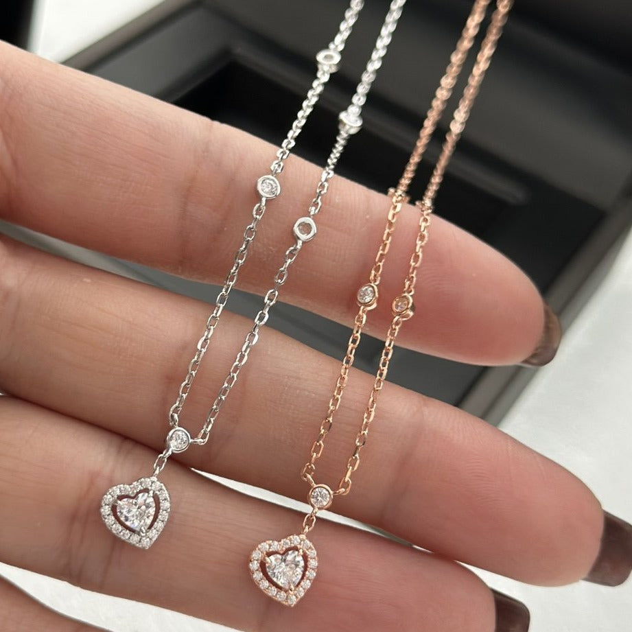 [Miro ]JOY HEART DIAMOND NECKLACE