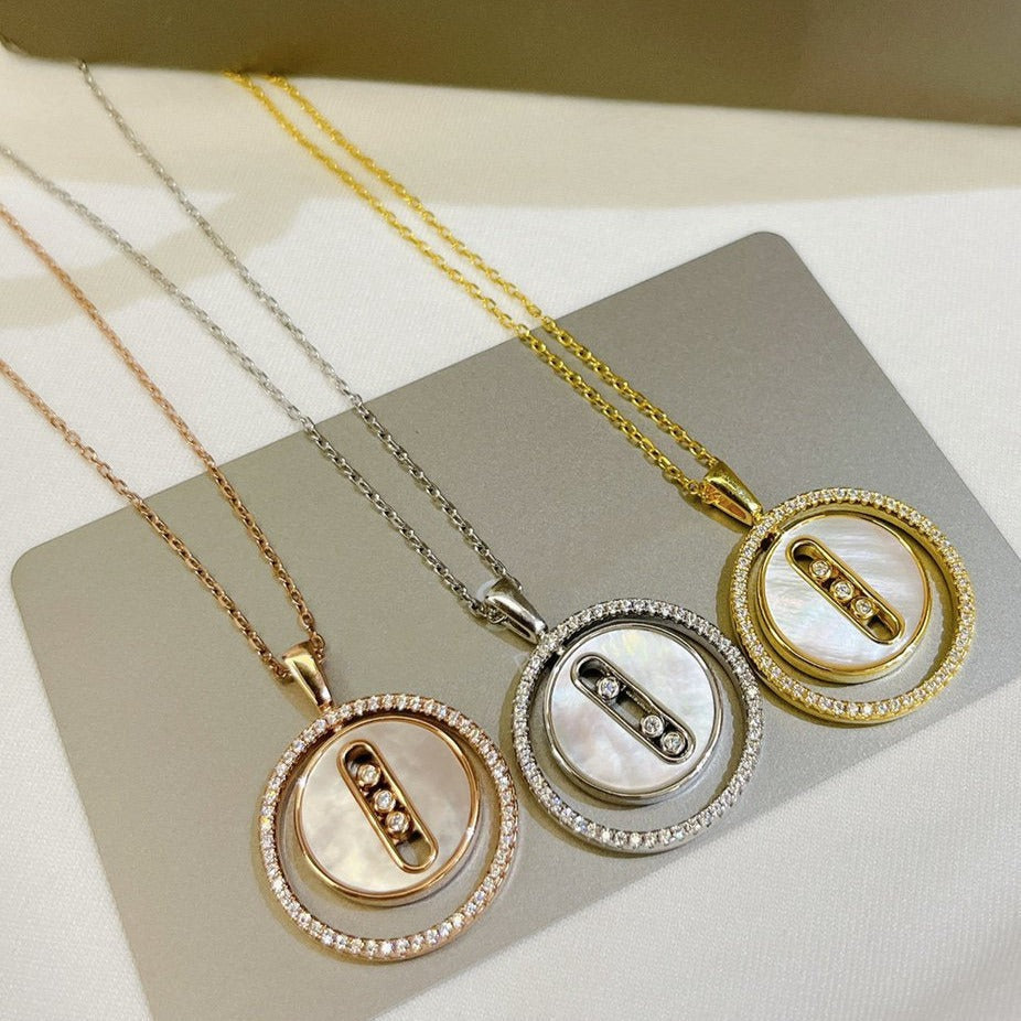 [Miro ]Miro  MOVE MM NACRE BLANCHE DIAMOND NECKLACE