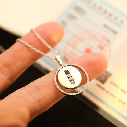 [Miro ]Miro  MOVE MM SILVER DIAMOND NECKLACE