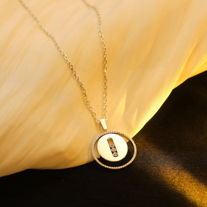 [Miro ]Miro  MOVE MM SILVER DIAMOND NECKLACE