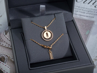 [Miro ]Miro  MOVE PM NECKLACE PINK GOLD DIAMOND
