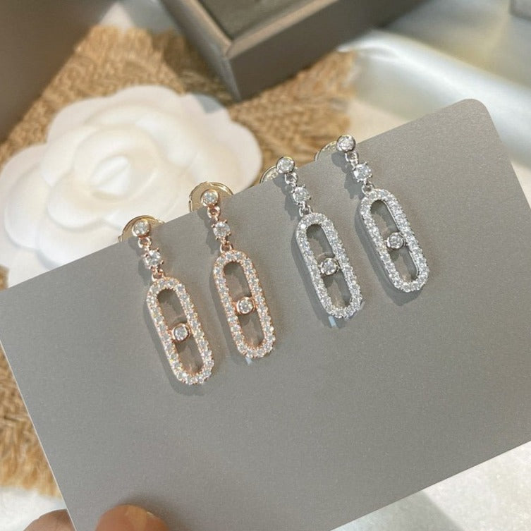 [Miro ]DORMEUSES MOVE UNO DIAMOND EARRINGS