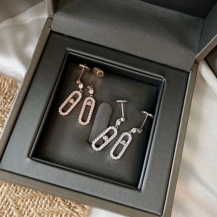 [Miro ]DORMEUSES MOVE UNO DIAMOND EARRINGS
