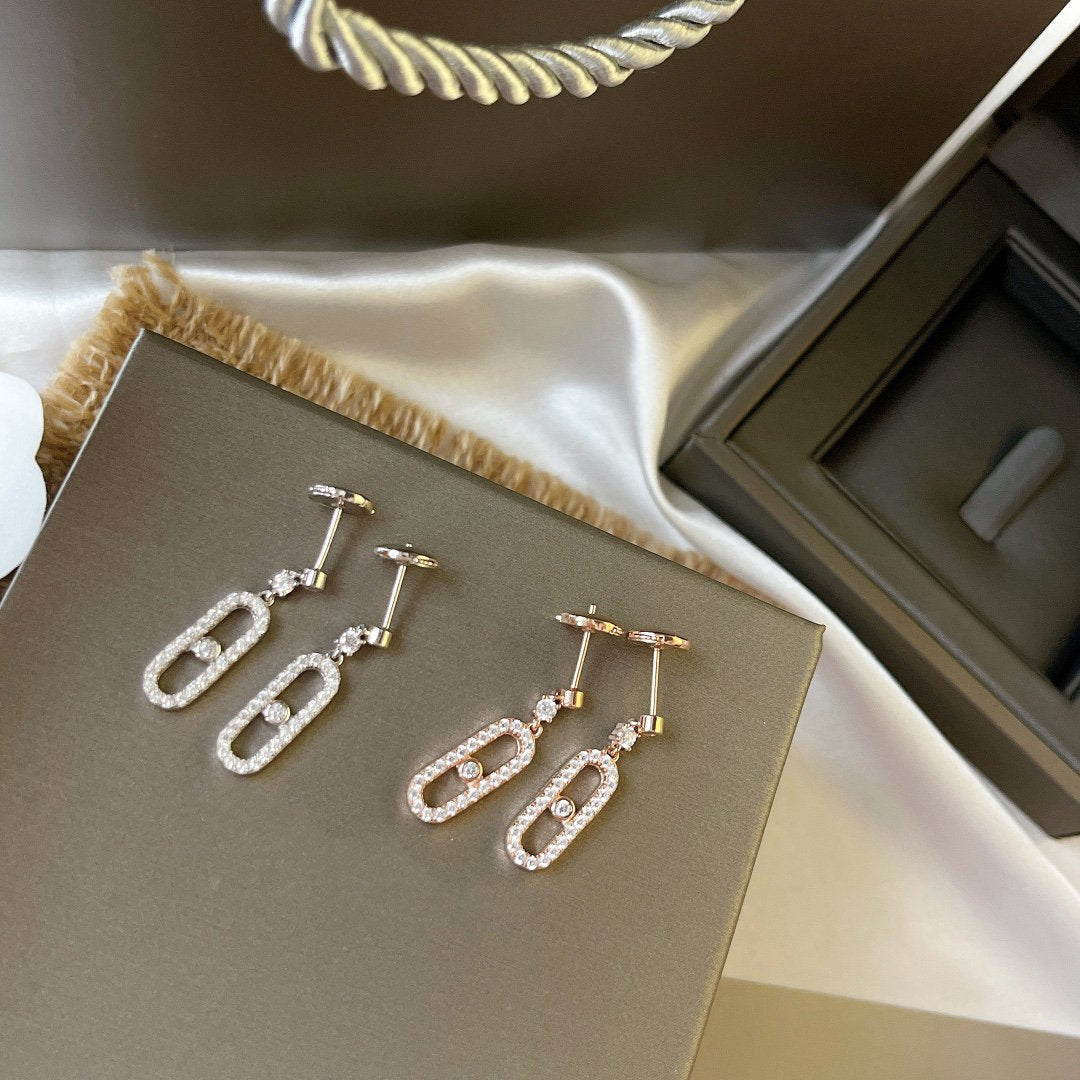 [Miro ]DORMEUSES MOVE UNO DIAMOND EARRINGS