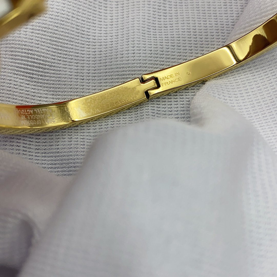 Miro CLASSIC HM CLIC WHITE 8MM ENAMEL BRACELET