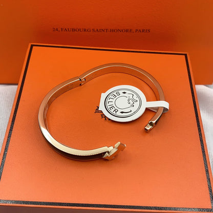 Miro CLASSIC HM CLIC BLACK 8MM ENAMEL BRACELET