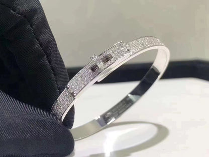 Miro HM KELLY BRACELET IN SILVER AND FULL PAVE DIAMOND