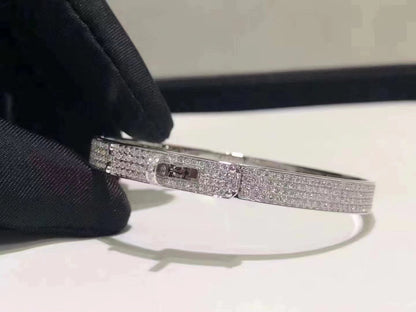 Miro HM KELLY BRACELET IN SILVER AND FULL PAVE DIAMOND