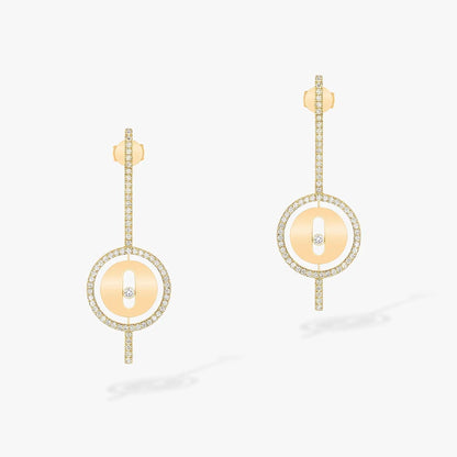[Miro ]Miro  MOVE ARROW PINK GOLD DIAMOND EARRINGS