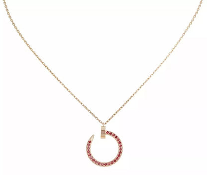 Miro JUSTE NECKLACE GOLD RED DIAMONDS