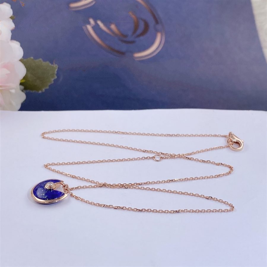 Miro AMULETTE ROSE GOLD AGATE NECKLACE
