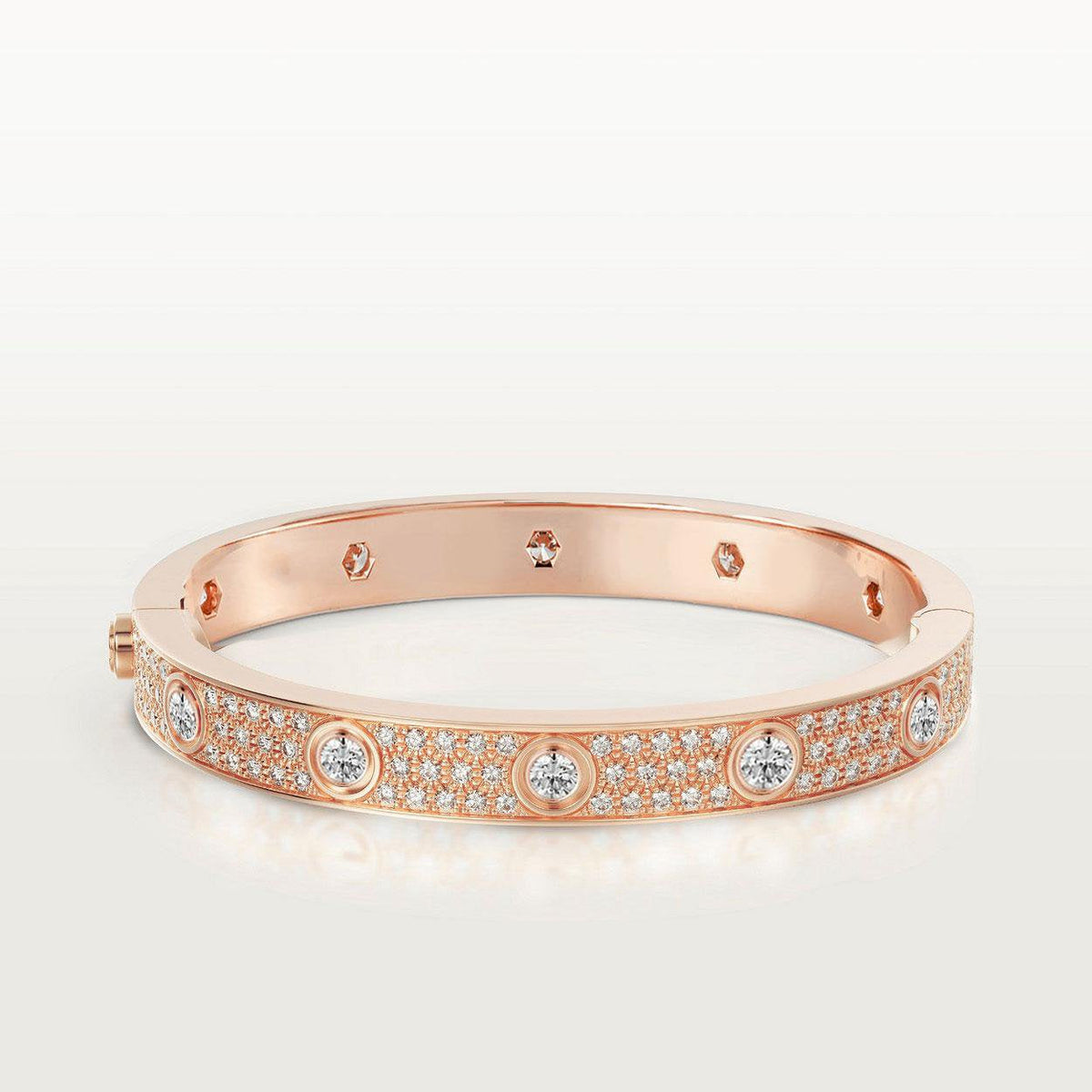Miro LOVE BRACELET 6.1MM DIAMOND-PAVED 10 BIG DIAMONDS