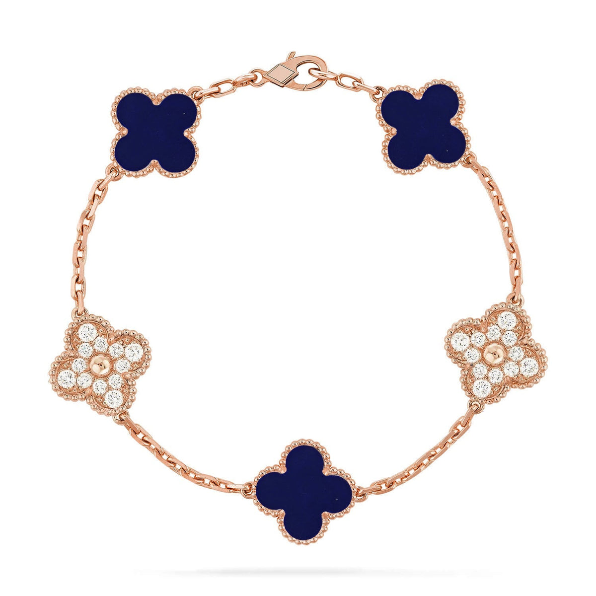 [Miro ]New CLOVER 5 MOTIF LAPIS LAZULI BRACELET COLLECTION