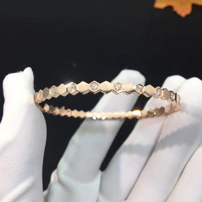 Miro BEE LOVE PINK GOLD DIAMOND BRACELET