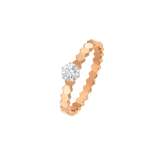 Miro BEE LOVE RING PINK GOLD 1 DIAMOND