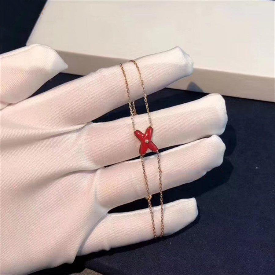 Miro JEUX BRACELET CARNELIAN PINK GOLD 1 DIAMOND
