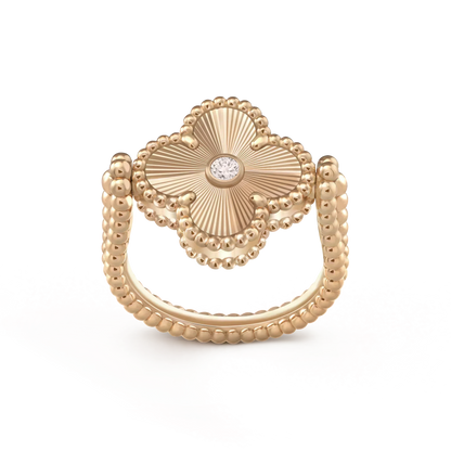 Miro CLOVER RIVERSIBLE ROSE GOLD RING