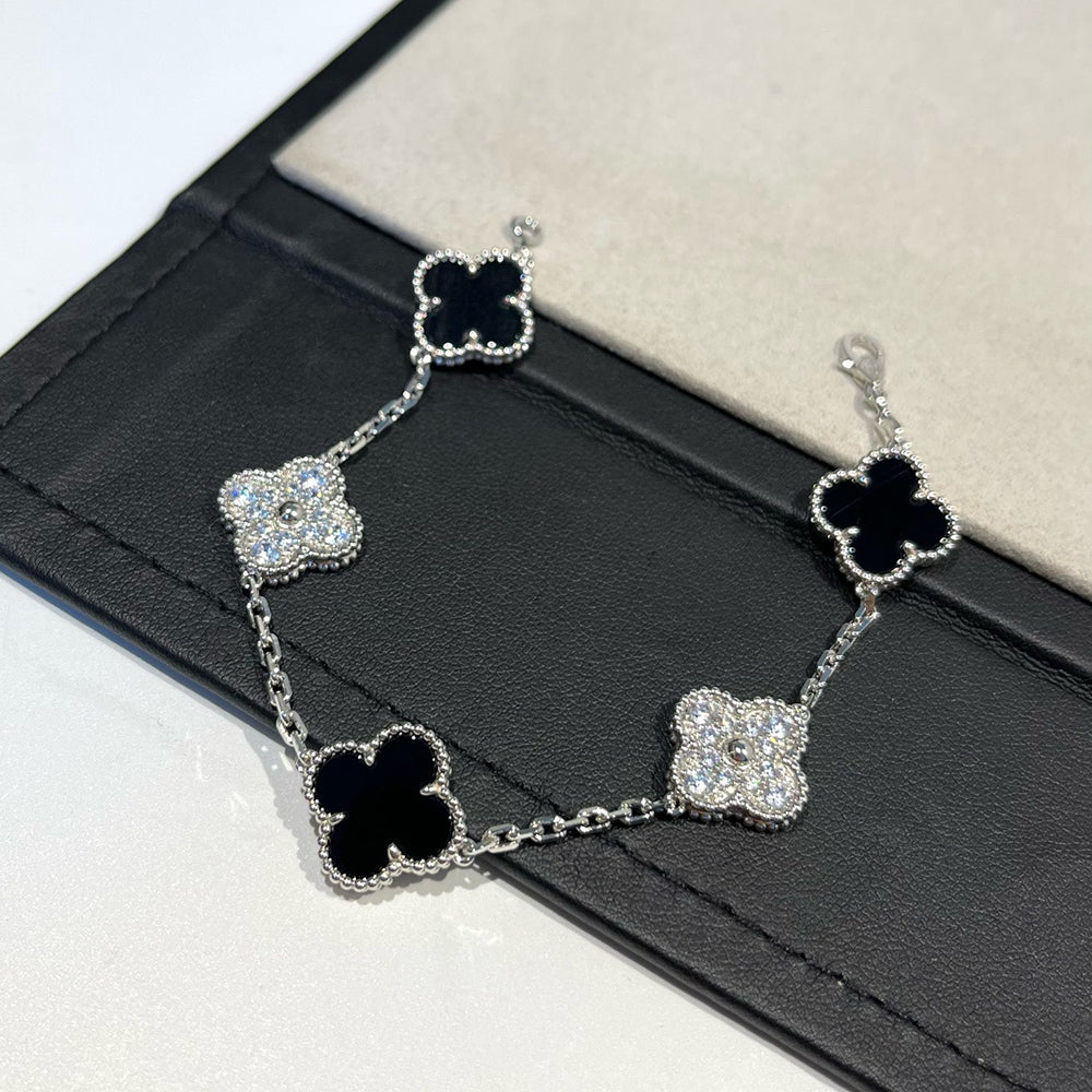 [Miro ]New CLOVER 5 MOTIF ONYXS BRACELET COLLECTION