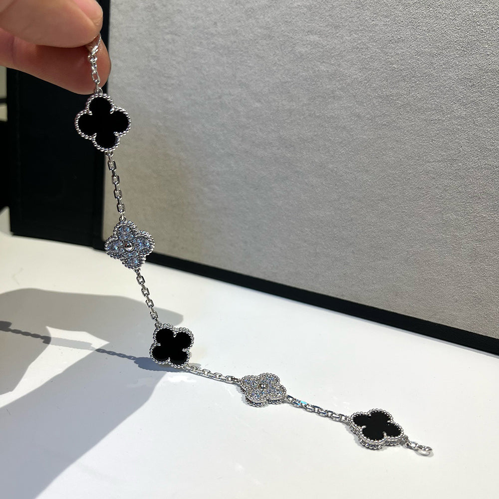 [Miro ]New CLOVER 5 MOTIF ONYXS BRACELET COLLECTION