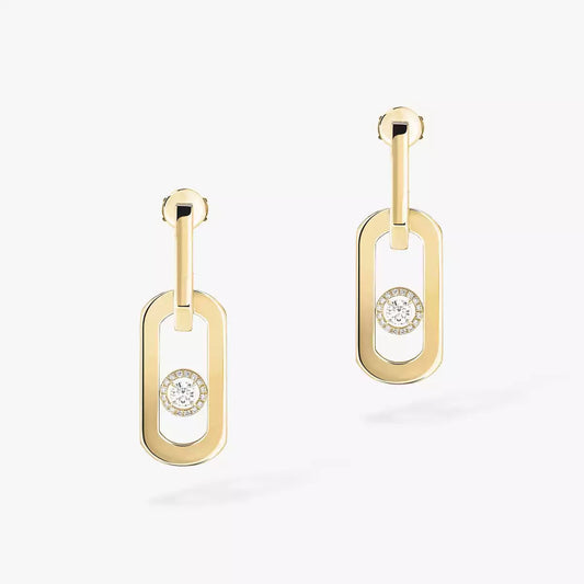 [Miro ] So Move XL Diamond Hoop Earring