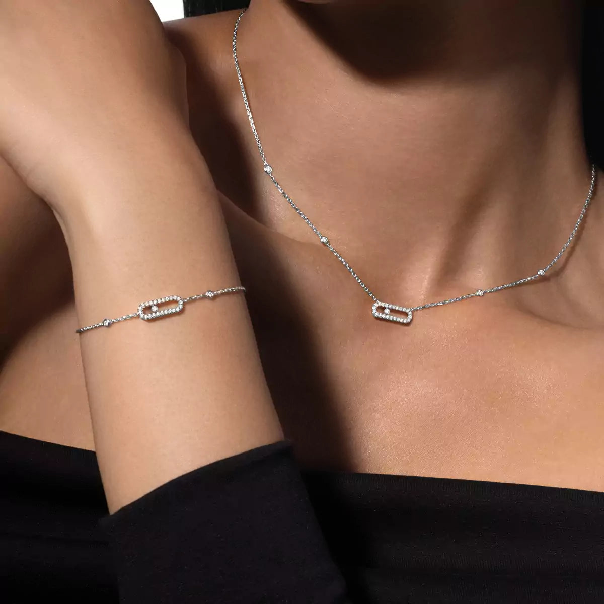 [Miro ]Diamond Necklace Move Uno