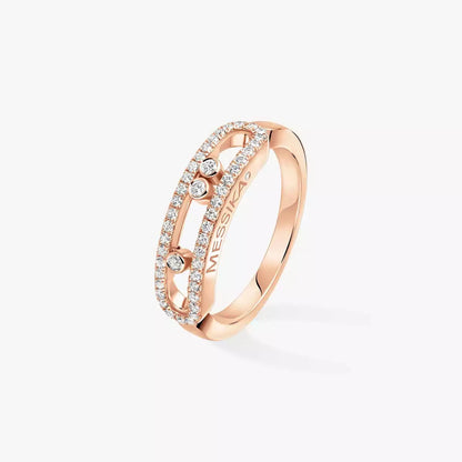 [Miro ] Baby Move Gold Diamond Pave  Ring