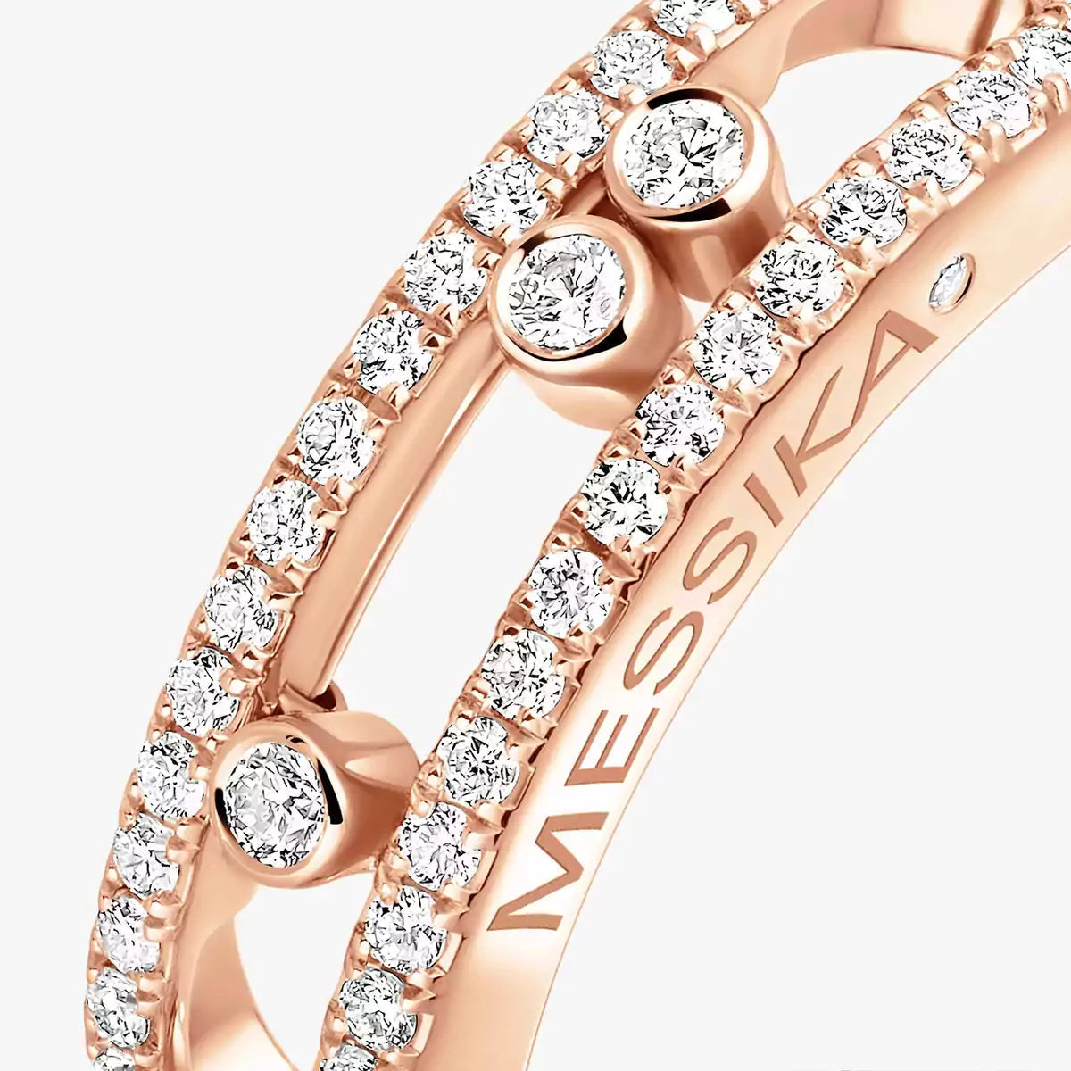 [Miro ] Baby Move Gold Diamond Pave  Ring